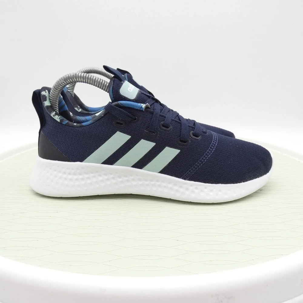 Adidas Puremotion Navy Mint Green Camo Running Shoes FX7759 Womens Size 6.5